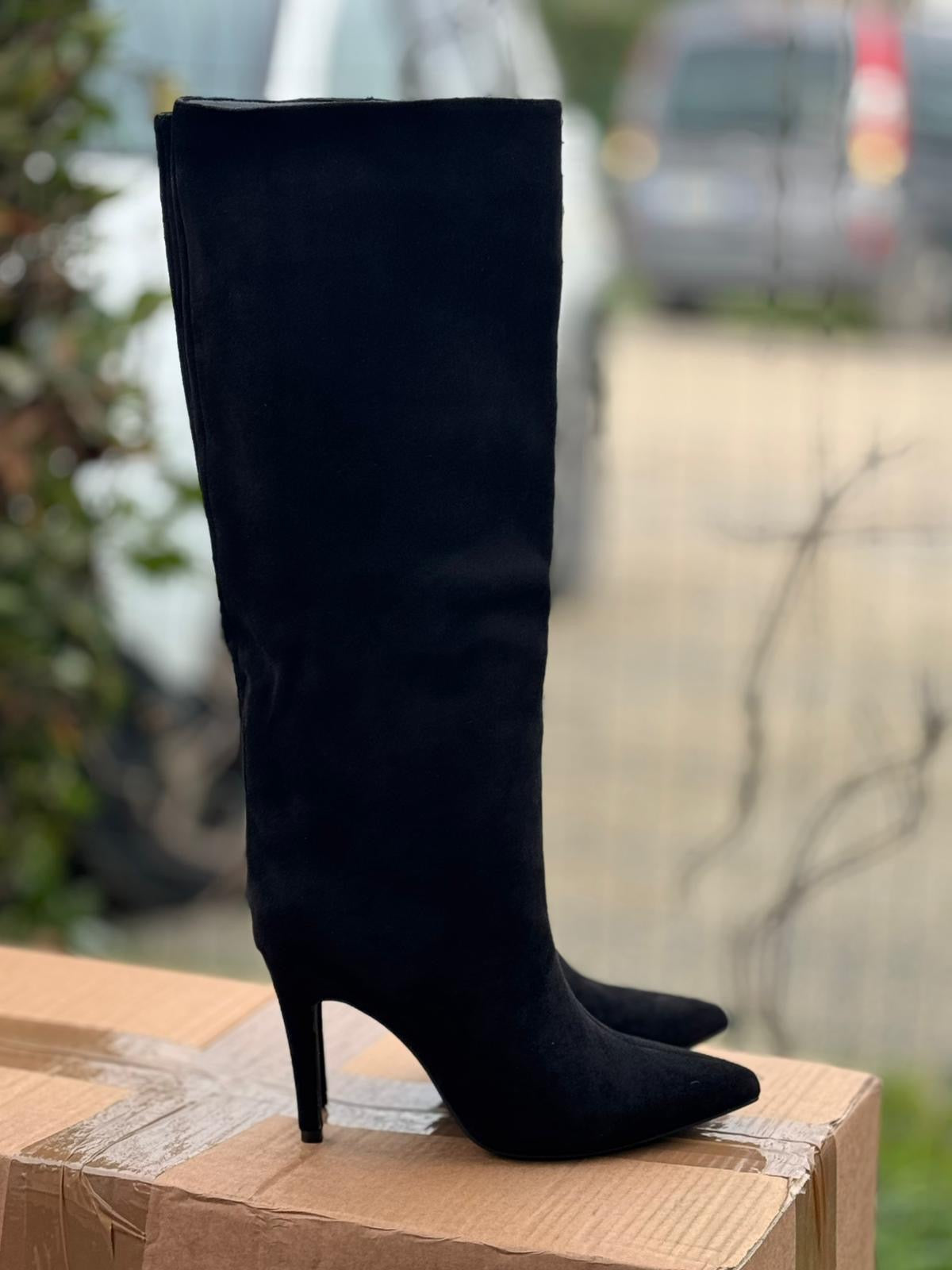 STIVALE CAMOSCIO SIMILPELLE // ALTO