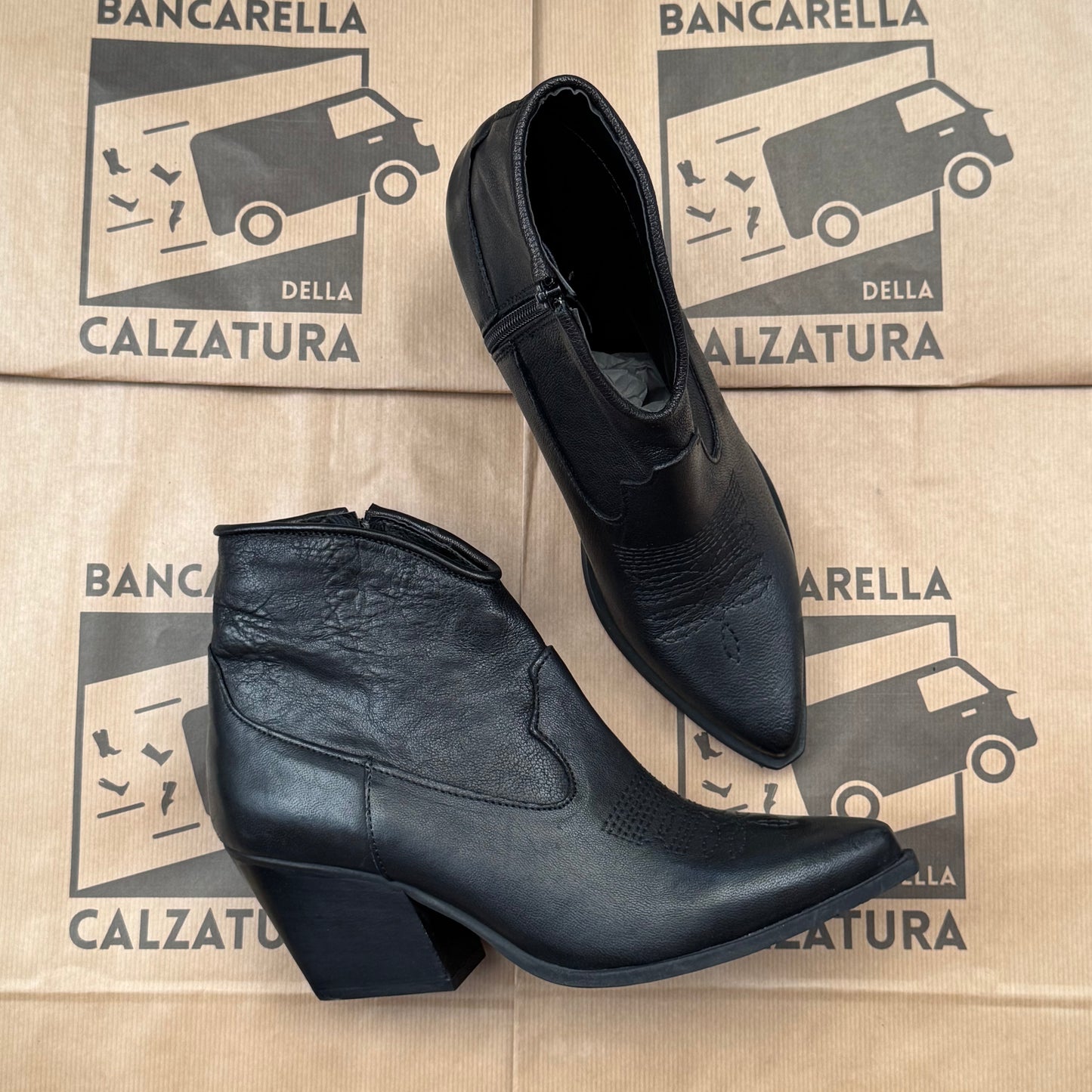 TEXANO BASSO ELASTICO o CUCITURA TACCO 7 CM