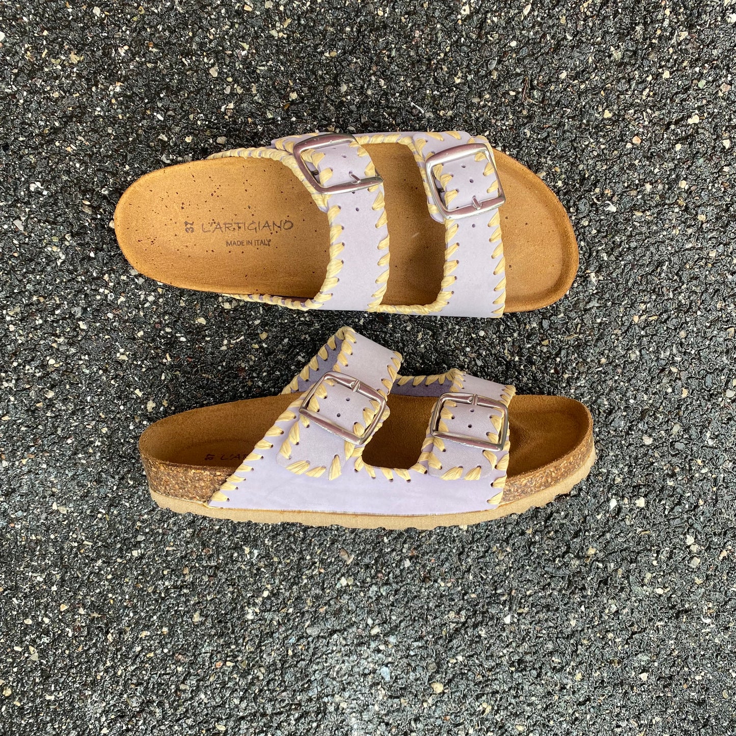 DOPPIA FASCIA | RICAMO RAFIA