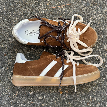 SCARPE TENNIS CAMOSCIO/PELLE