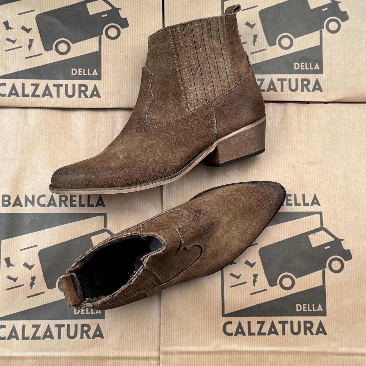 TEXANO BASSO ELASTICO o CUCITURA TACCO 3 o 7 cm