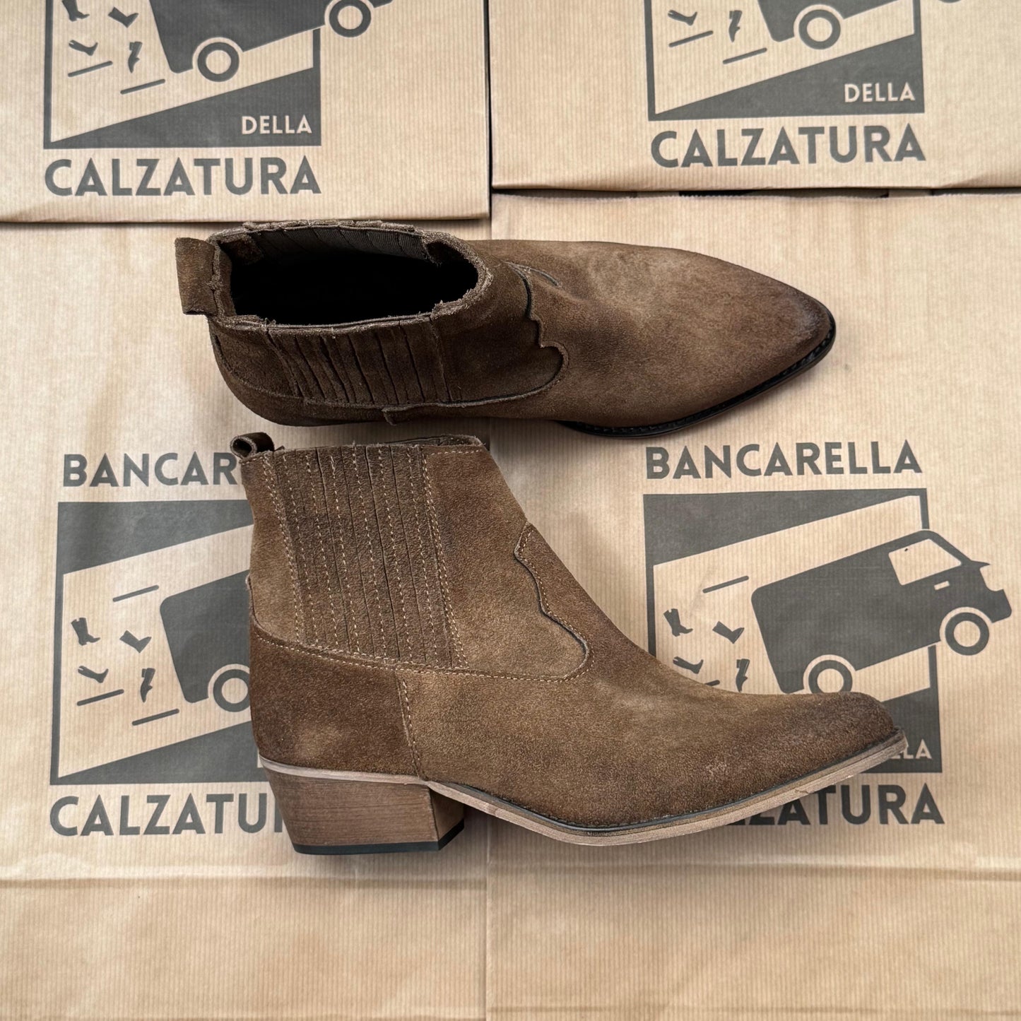 TEXANO BASSO ELASTICO o CUCITURA TACCO 3 o 7 cm