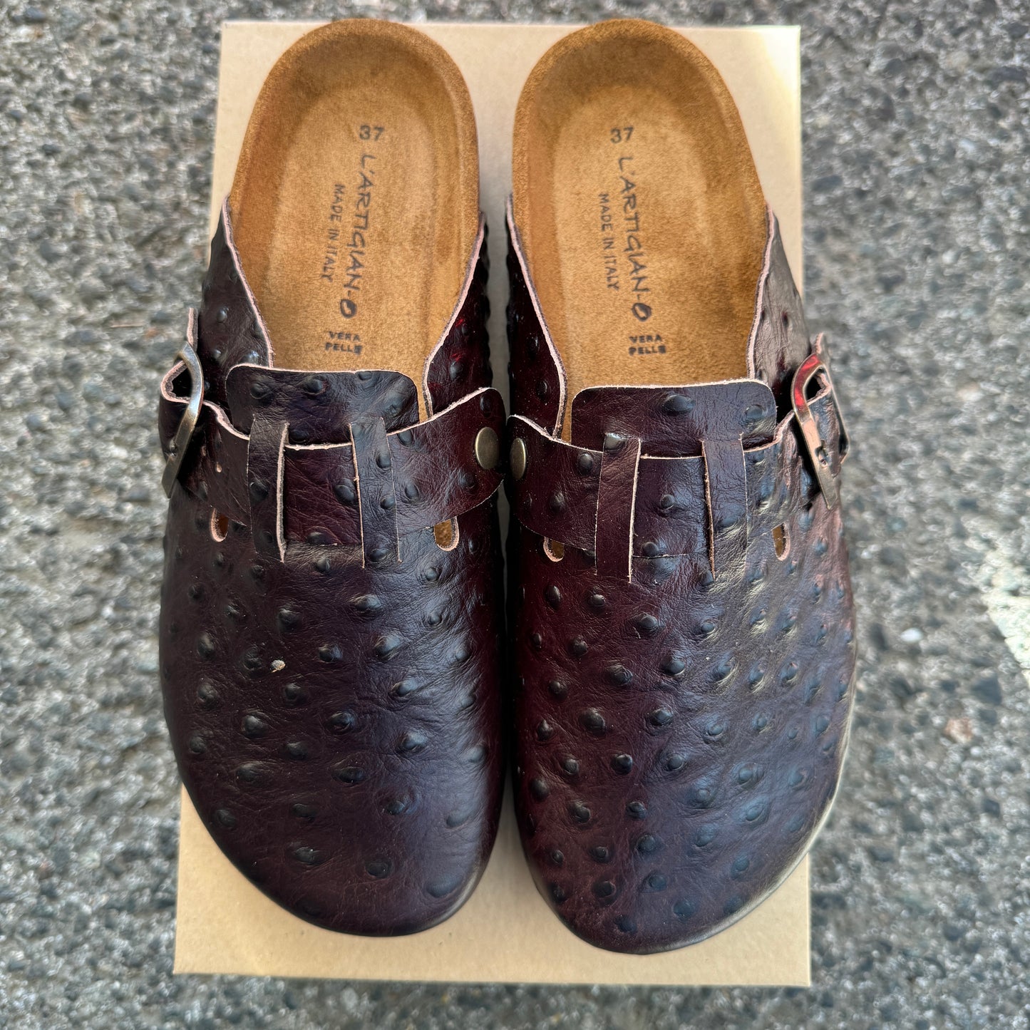 SABOT IN PELLE | ESTRO STRUZZO