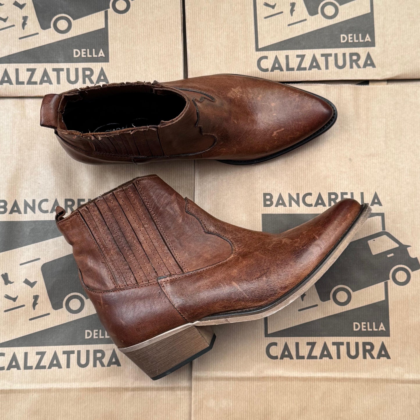 TEXANO BASSO ELASTICO o CUCITURA TACCO 3 o 7 cm