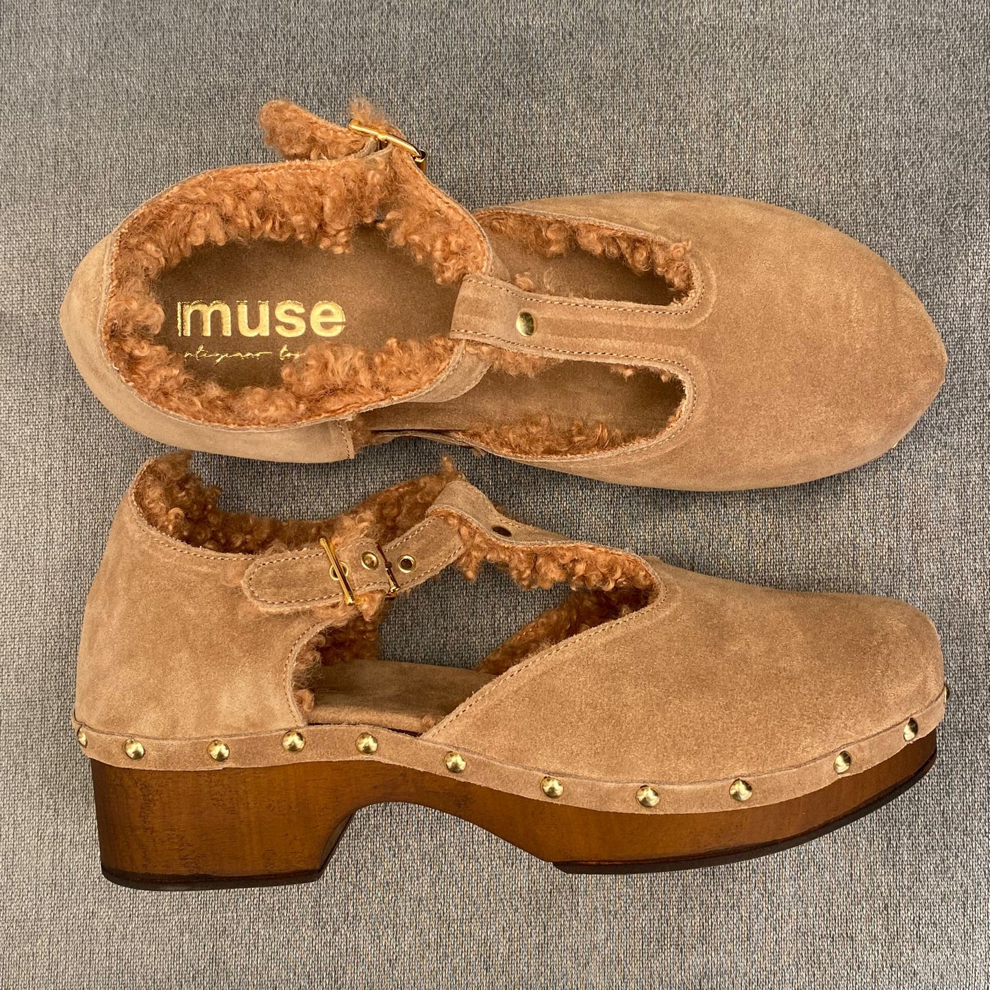 ZOCCOLO BAMBOLINA CAMOSCIO