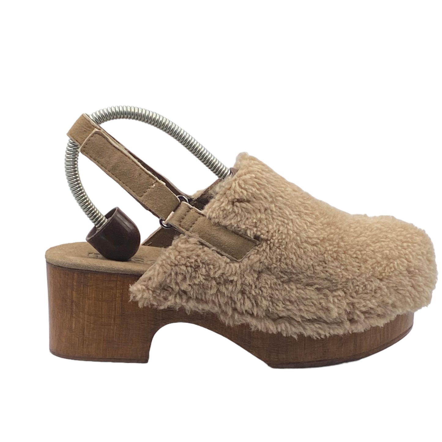 ZOCCOLO SHEARLING CON LACCIO